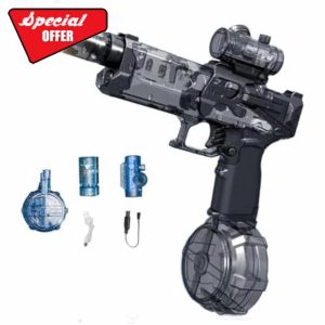 Ultimate Battle Blaster Long Range Motorized Water Gun with Interactive Lighting