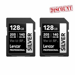 Lexar Professional SILVER SD Card 128GB 2-Pack