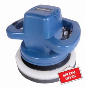 Tooltronix 110W Orbital Electric Car Polisher Buffer Sander Van Polishing 240mm Two Bonnets