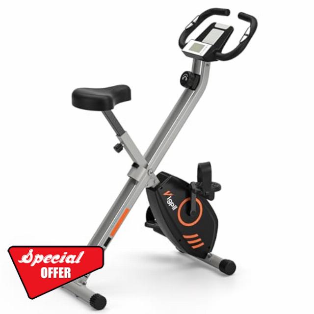 Wenoker Exercise Bike Folding with Adjustable Magnetic Resistance