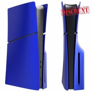 Wedorat FacePlates for PS5 Slim Disc Edition Cover Plate for PS5 Slim Premium ABS Replacement Plates Anti-Scratch Dustproof Protective Shell Case for Playstation 5 Slim Accessories Blue