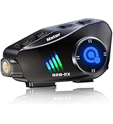 ZHIDUOXING Motorcycle Bluetooth Headset, Q18 Motorcycle Intercom with Music Sharing,1000m 2 Rider...
