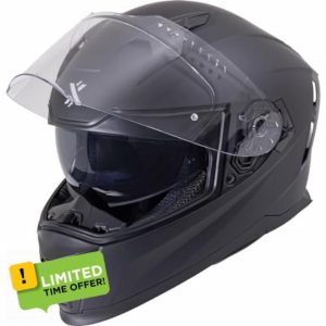 Shox Eclipse Solid Motorcycle Helmet Latest Standard ECE 22.06 Approved Full Face Street Sport Touring Motorbike Bike Riding Unisex Integral Protective Crash Lid