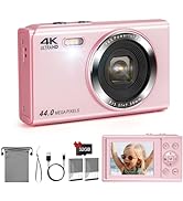 SOPPY Camcorder 4K Digital Video Camera 48MP 60FPS with WiFi IR Night Vision,18X Zoom Camera Reco...