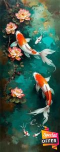 Paint by Numbers for Adults Fish Koi Paint by Numbers Kits
