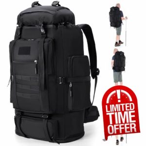 LYtech 100L Hiking Camping Backpack Men Women Hiking Rucksack Travel Backpack Luggage Bag Large Capacity Outdoor Sport Daypack Bag for Camping Hunting Travelling Trekking Climbing