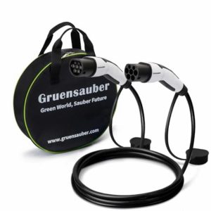 Gruensauber Type 2 to Type 2 EV charging cable