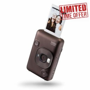 INSTAX mini LiPlay Hybrid instant camera with rear 2.7 inch LCD display screen