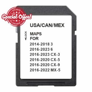 GPS Navigation SD Card Compatible with 2014-2023 3/6 / CX-3 / CX-5 / CX-9 / MX-5