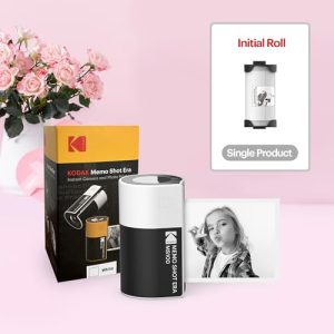 White (Camera with 1 Roll One-Touch Label Cartridge + 9 Rolls Cartridge Set)