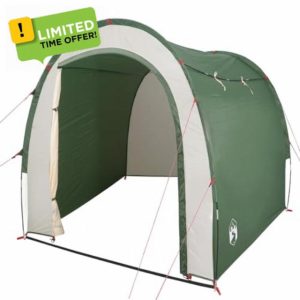 idaXL Green Water-Resistant Storage Tent 204x183x178cm - Portable Camping Organizer 185T Taffeta
