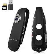 CAMMHD 1296P Body Camera 15 hours Waterproof with Audio and Video Body Cam External Card Maximum ...