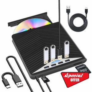 7 in 1 External CD DVD Drive