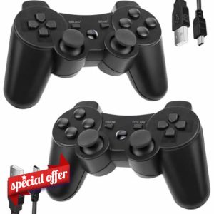 Lunriwis 2 Pack PS3 Wireless Bluetooth Controller