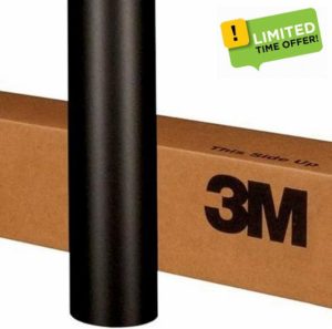 Generic 3M 2080 MATT BLACK M12 Car Wrap Air-Release Vinyl Film Bubble-Free Application (30cm x 152cm (11.8in x 59.8in))