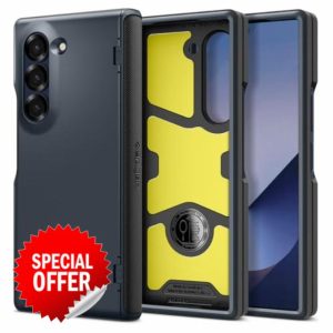 Spigen Slim Armor Pro [Hinge Protection] Case Compatible with Samsung Galaxy Z Fold 6 - Metal Slate