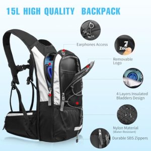 Breathable Running Backpack with 3L Water Bladder