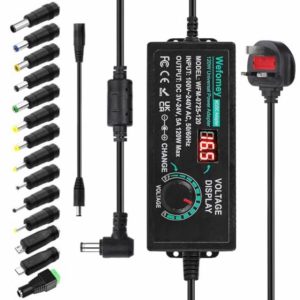 Wefomey Universal Power Supply 3V~24V 5A 120W Adjustable Variable AC/DC Adapter Charger