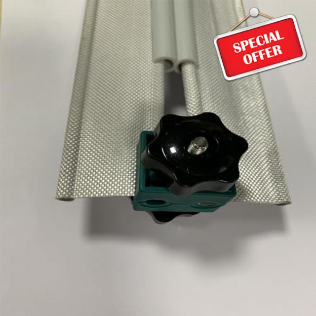 JUTTAUTO 2Pcs Awning Rail Channel Lock Blocks Kador Driveaway Kit Clamps for Caravan Campervan Motorhome Drive Away Awning kit 6mm x 6mm