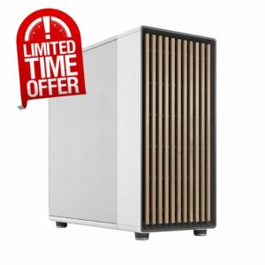 Fractal Design North XL Chalk White Mesh- three 140mm Aspect PWM fans included- Type C USB- EATX airflow full tower PC gaming case