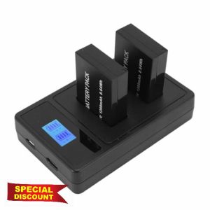2 Pack LP E12 Camera Battery and Dual USB Charger