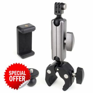 GEPULY Phone Camera Clamp Mount Gopro Accessories