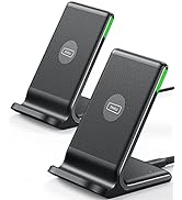 INIU 3 in 1 Wireless Charger Station, 15W Wireless Charging Stand & Clock & Sleep-friendly Adapti...