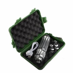 HAPPOYEER USB Rechargebale Flashlight Adjustable Focus High Power Tactical Flashlight for Hiking