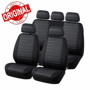 Aodelai Universal Car Seat Covers Full Set Cloth Auto Seat Covers Set for Most Sedans