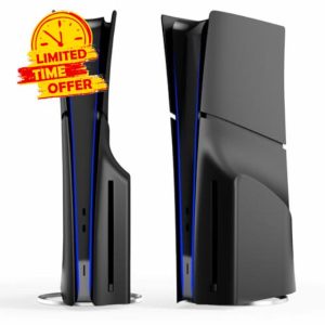 5 in 1 Black Plates for PS5 Slim Disc and Digital Edition