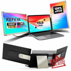 KEFEYA 15.6 Inch Laptop Screen Extender for All Laptop Come with HUB