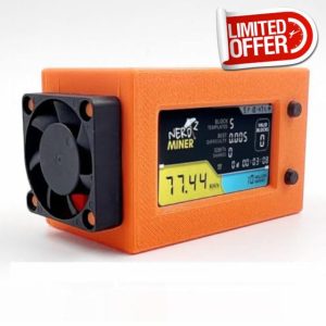 Nerd Miner V2 Pro Bitcoin Solo Lottery Miner - BTC - Crypto Nerdminer V2.0 pro Hashrate 78K 1W Firmware 1.6.3 with Orange case