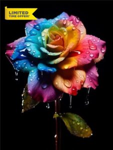 Paint by Numbers for Adults Rose Canvas Oil Painting Kit for Kids