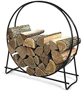 COSTWAY 5 Piece Fire Tools Set, Iron Fireplace Fireside Companion Brush, Poker, Shovel and Tong (...