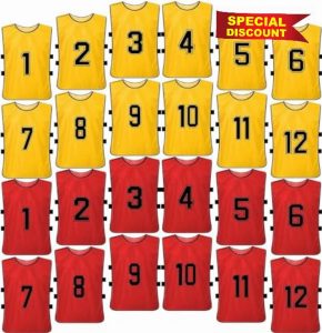 KisSealed 24 Pcs Scrimmage Team Practice Vests