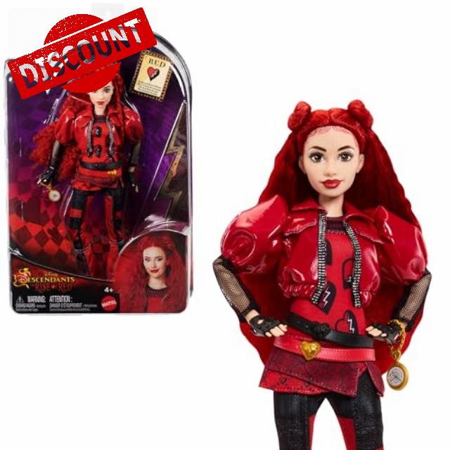 Mattel Disney Descendants: The Rise of Red Fashion Doll & Accessory – Red