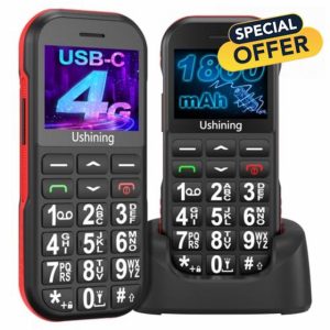 ukuu 4G Volte Big Button Mobile Phone for Elderly