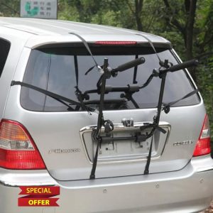 Taylor & Brown 2 Bike Rear Trunk Car Boot Mount Rack Bicycle Cycle Carrier Car Foldable Ultra Compact Universal Fitting Saloon Hatchback Estate
