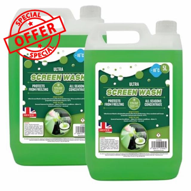 All Seasons Concentrated 10:1 Ultra Streak Free Effective Car Screen Wash Down To - 16°C (2)