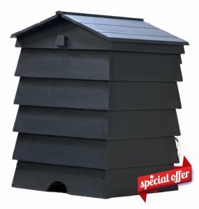 Beehive composter/Composter/Post box/Storage box/Planter (Dark grey