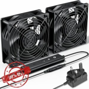 upHere gaming Dual 120mm Powerful Fan