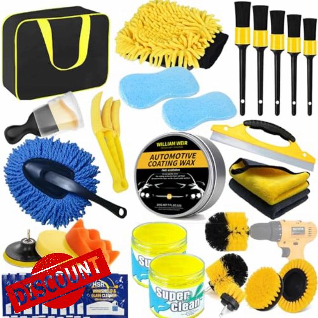 zycBernoi 35 Pcs Car Cleaning Wash Kit