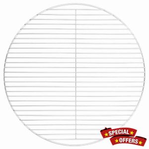 idaXL - BBQ Grill Grate Rack Stainless Steel Round 54 cm - Portable Cooking Grate for Charcoal Grills