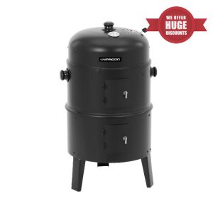 Uniprodo UNI_BG_03 BBQ Smoker Grill - 3 levels - temperature display BBQ smoker Smoker BBQ Smoker grill Wood-burning smoke