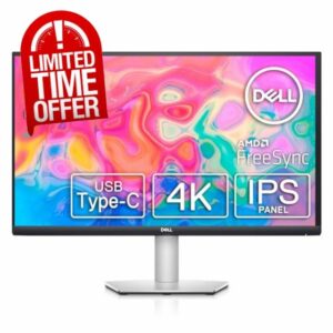 Dell S2722QC USB-C 27 Inch 4K UHD (3840x2160) Monitor