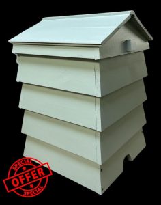 Beehive composter/Composter/Post box/Storage box/Planter (Natural