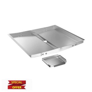MagiDeal Adjustable Tray Universal Grill Drip Pan Easy to Clean Easy Assemble Rustproof Stainless Steel for Picnics BBQ Patio