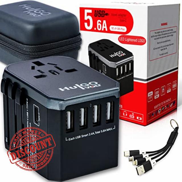 Universal Travel Adapter Worldwide: UK to USA