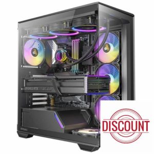 Antec C3 ARGB Mid Tower Tempered Glass PC Gaming Case Black