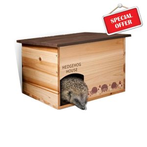 BONAFIDE Wooden Hedgehog House